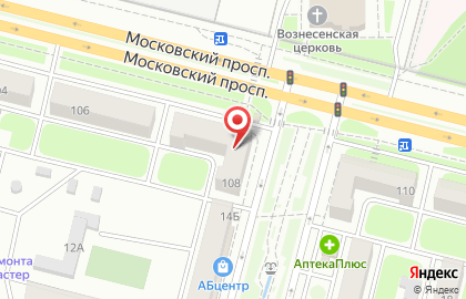Среднерусский банк Сбербанка России на Московском проспекте, 108 на карте