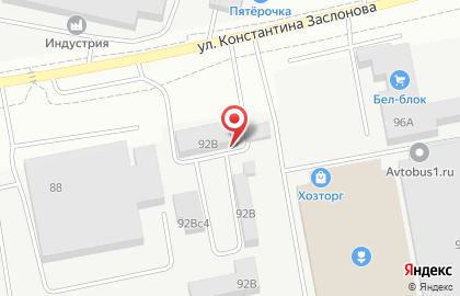Автосалон АвтоСити на улице Константина Заслонова на карте