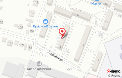Магазин бытовой химии ABC на Садовой улице на карте