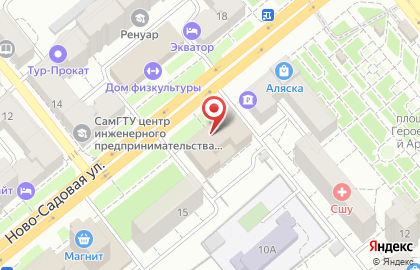 АнТарес на Ново-Садовой улице на карте