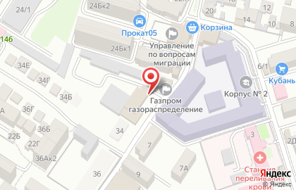 Компания Газпром газораспределение Махачкала на карте