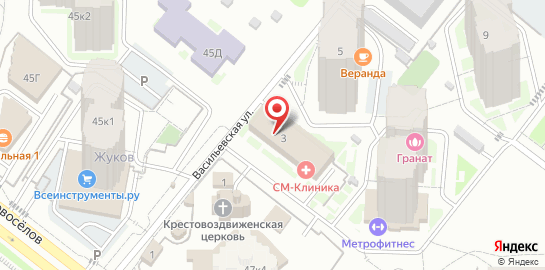 Медицинский центр СМ-Клиника на карте