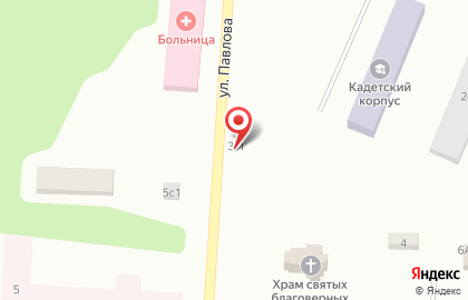 Автостоянка на ул. Павлова, 3/1 на карте