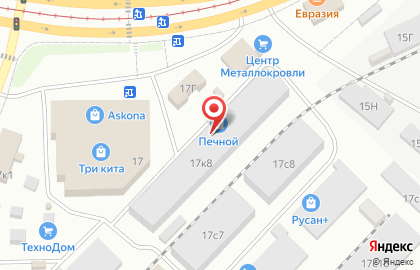 Магазин товаров для бань и саун Печной на карте
