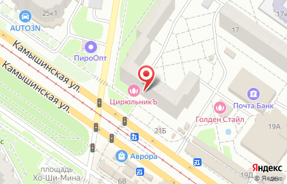 Цветочный салон Жасмин на Камышинской улице на карте
