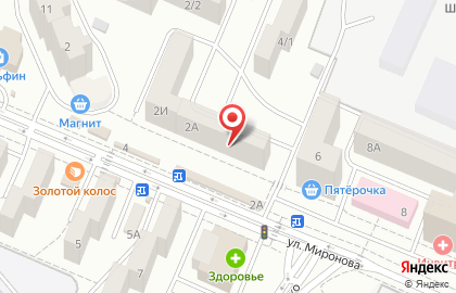 СберБанк России на улице Миронова, 2а на карте