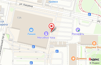Оператор связи МТС на улице Кашена на карте
