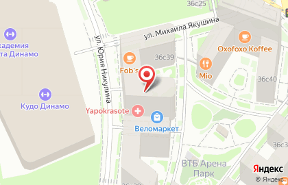 Строящиеся объекты, ЗАО ДИНАМО на Ленинградском проспекте на карте