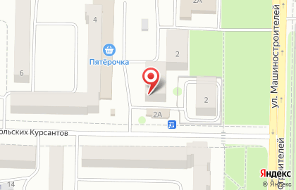 Банкомат Россельхозбанк на улице Машиностроителей на карте