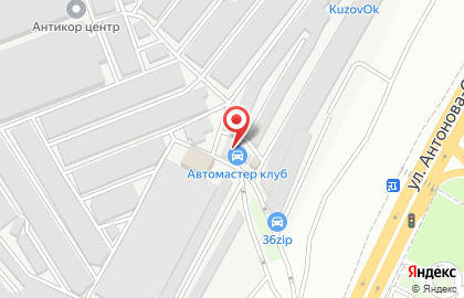 Автосервис АМК на улице Антонова-Овсеенко на карте