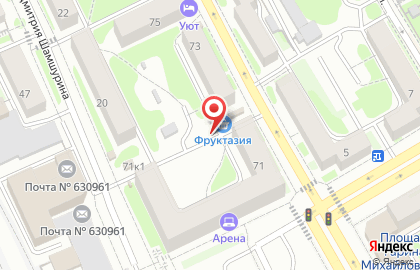 Магазин Зелёный луг на Площади Гарина-Михайловского на карте