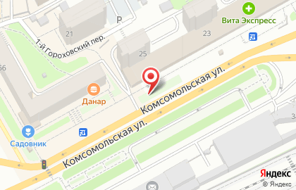 Акация на карте