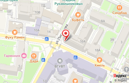 Супермаркет Spar в Нижегородском районе на карте