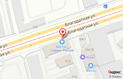 ЗАО Форум Нева на Благодатной улице на карте