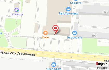 Магазин автоаксессуаров на проспекте Народного Ополчения на карте
