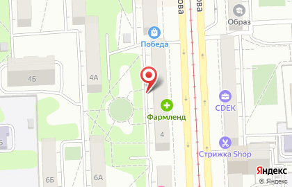 Магазин одежды больших размеров Большая мода в Челябинске на карте