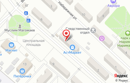 Магазин АстМаркет в Астрахани на карте