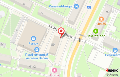 Магазин Аквапункт в Калининском районе на карте