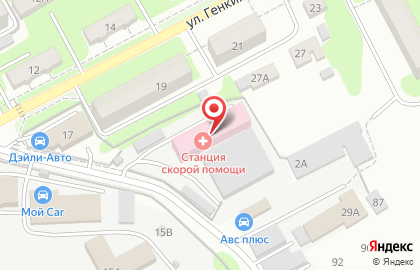 Станция скорой медицинской помощи на улице Чачиной на карте