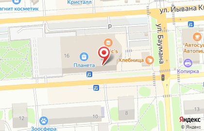 Магазин Эдем на улице Баумана на карте