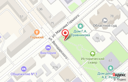 Чистюля на улице Володарского на карте