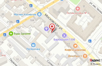 Попути на Московской улице на карте