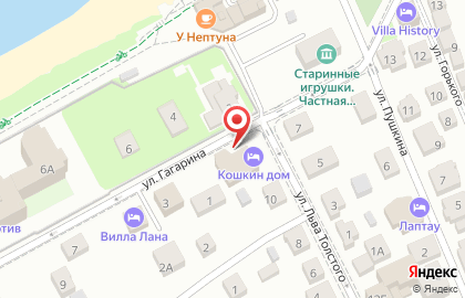 Отель Кошкин дом в Зеленоградске на карте