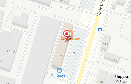 Столовая Семья на Производственной улице на карте