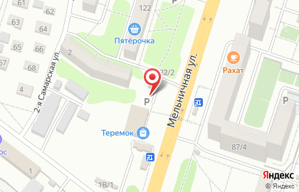 Киоск по продаже фруктов и овощей, Кировский округ на Мельничной улице на карте