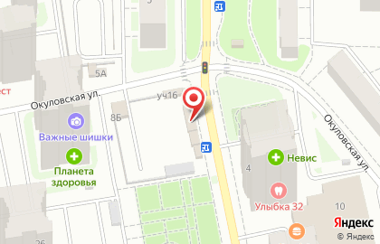 Салон связи МегаФон на Окуловской улице на карте