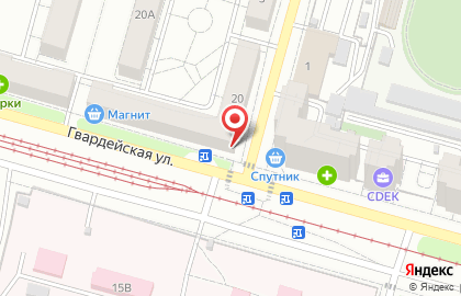 Пекарня Хлебница на Гвардейской улице на карте