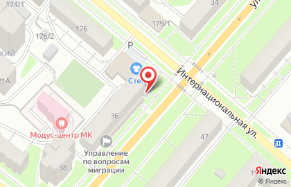 Салон-магазин Askona на улице Пушкина на карте