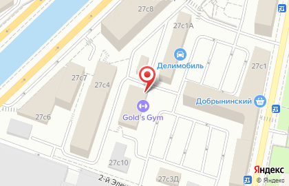 Фитнес-клуб Gold's Gym на Преображенской площади на карте