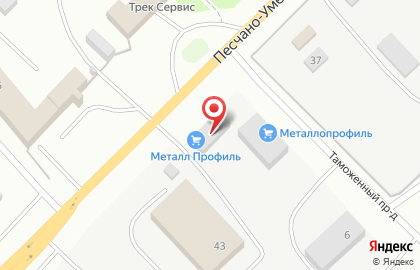 Производственная компания МЕТАЛЛ ПРОФИЛЬ на Песчано-Уметской улице на карте