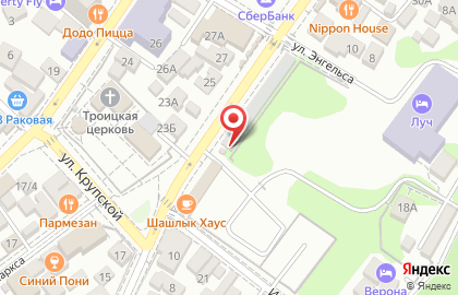 Киоск печатной продукции РосПечать на Демократической улице на карте