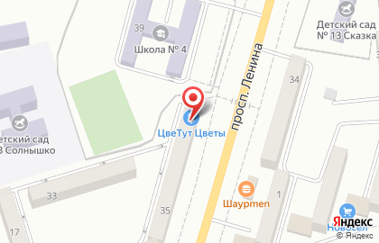 Оптово-розничный магазин Долина цветов на проспекте Ленина на карте