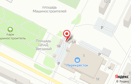 Продуктовый магазин Бумеранг на улице 107 Бригады на карте
