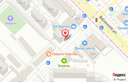 Торговый дом Канцтоварищ на улице Астана Кесаева на карте