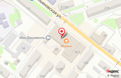 Имплозия на Ульяновской улице на карте