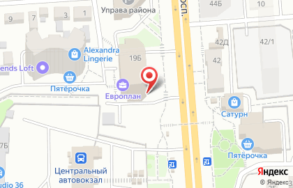 Компания Европлан на Московском проспекте в Коминтерновском районе на карте