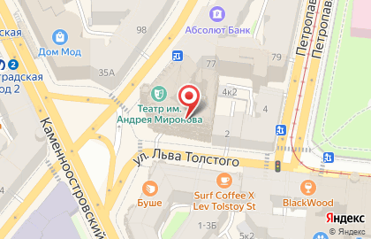 Автошкола АвтоСити в Петроградском районе на карте