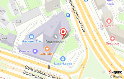 Ресторан-караоке Европа на Волоколамском шоссе на карте