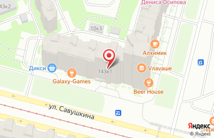 Гурман на улице Савушкина на карте