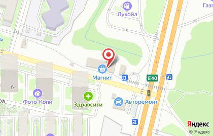 Продовольственный магазин на улице 64-й Армии на карте