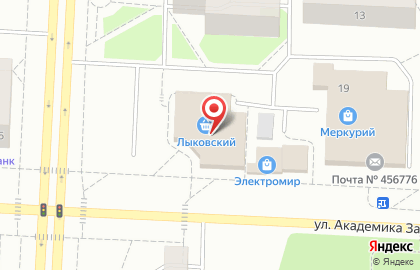 АКБ Челиндбанк в Челябинске на карте