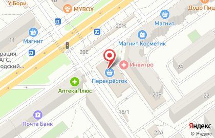 Магазин сувениров и косметики в Тракторозаводском районе на карте