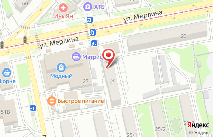 Общественная организация Всероссийское общество инвалидов на улице Петра Мерлина на карте