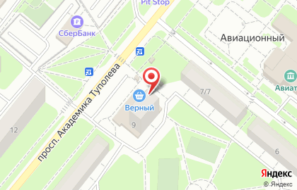 АСНА - Северная Звезда на улице Академика Туполева на карте
