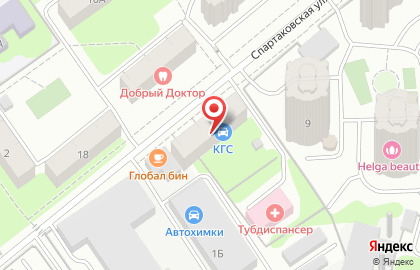 Интернет-магазин спортивных товаров Спортизация.рф на Спартаковской улице на карте