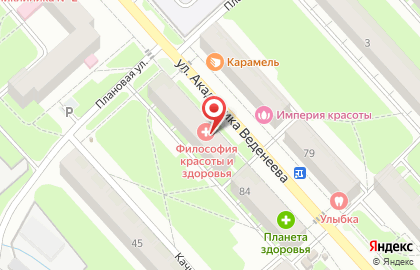 Магазин оптики Сфера на улице Академика Веденеева на карте